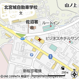 宮城県登米市迫町佐沼中江５丁目9-8周辺の地図