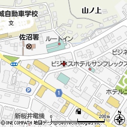 宮城県登米市迫町佐沼中江５丁目9-1周辺の地図