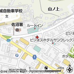 宮城県登米市迫町佐沼中江５丁目9-13周辺の地図