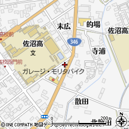 くるまやラーメン迫町店周辺の地図