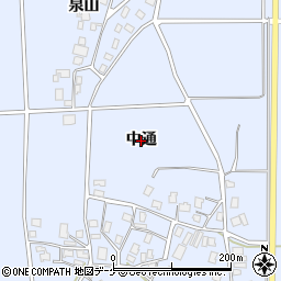 山形県鶴岡市勝福寺（中通）周辺の地図