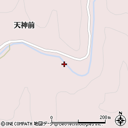 宮城県登米市東和町米谷中ノ沢周辺の地図
