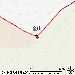 金山周辺の地図