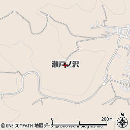山形県鶴岡市湯田川（瀬戸ノ沢）周辺の地図