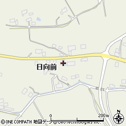 宮城県登米市迫町北方日向前周辺の地図