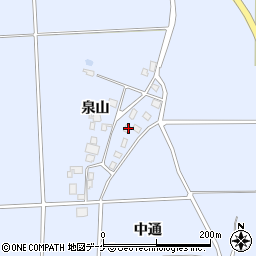 山形県鶴岡市勝福寺泉山14周辺の地図