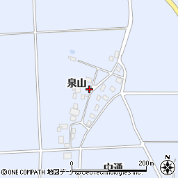 山形県鶴岡市勝福寺泉山40周辺の地図