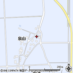 山形県鶴岡市勝福寺泉山18周辺の地図