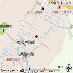 山形県鶴岡市湯田川湯元周辺の地図