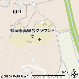 山形県鶴岡市高坂鉢ケ森周辺の地図
