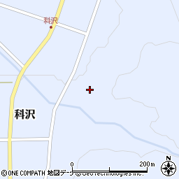 山形県東田川郡庄内町科沢滝ノ沢周辺の地図