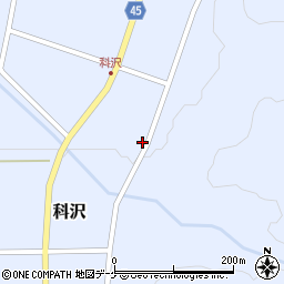 山形県東田川郡庄内町科沢周辺の地図