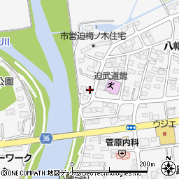 宮城県登米市迫町佐沼八幡１丁目4-7周辺の地図