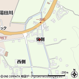 山形県鶴岡市藤沢（東側）周辺の地図