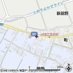 宮城県登米市中田町宝江黒沼町85周辺の地図