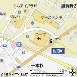 七十七銀行ＣＯ・ＯＰ加賀野店 ＡＴＭ周辺の地図