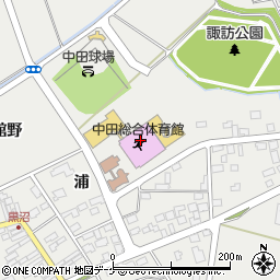 登米市中田総合体育館（なかだアリーナ）周辺の地図