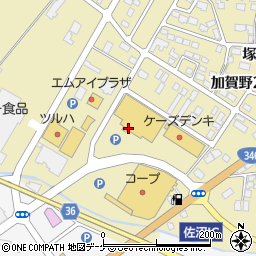 宮城県登米市中田町石森加賀野３丁目周辺の地図