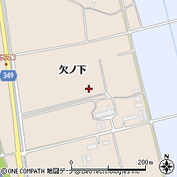 山形県鶴岡市高坂欠ノ上周辺の地図