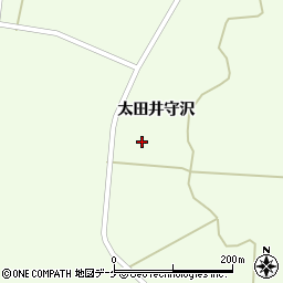 宮城県栗原市築館（太田井守沢）周辺の地図
