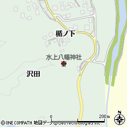 水上八幡神社周辺の地図