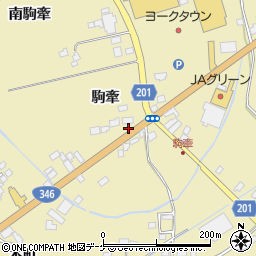 宮城県登米市中田町石森駒牽100-3周辺の地図