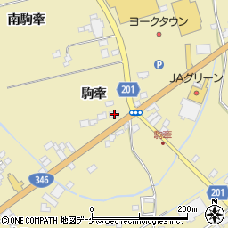 宮城県登米市中田町石森駒牽100-1周辺の地図