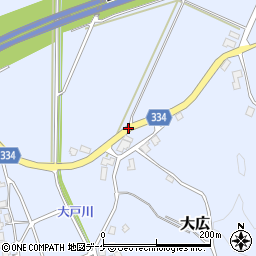 山形県鶴岡市大広（大木）周辺の地図