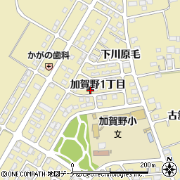 宮城県登米市中田町石森（加賀野１丁目）周辺の地図