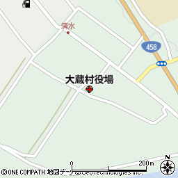 大蔵村役場　住民税務課周辺の地図
