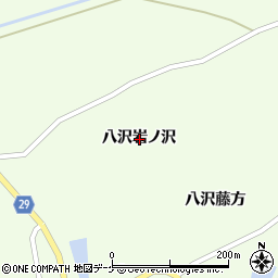 宮城県栗原市築館八沢岩ノ沢周辺の地図