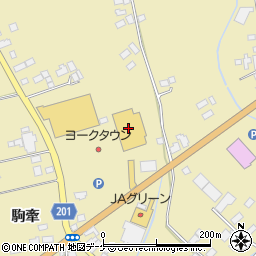 ヨークベニマル登米中田店周辺の地図