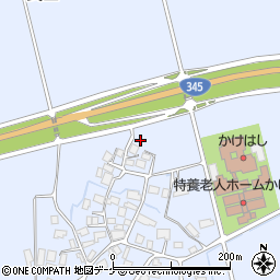 山形県鶴岡市民田村下周辺の地図