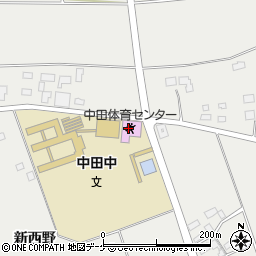 登米市役所　中田総合支所中田体育センター周辺の地図