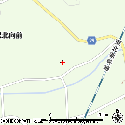 宮城県栗原市築館八沢桜沢周辺の地図