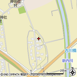 山形県鶴岡市外内島古川288周辺の地図