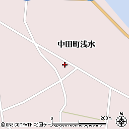 宮城県登米市中田町浅水荒神堂146周辺の地図