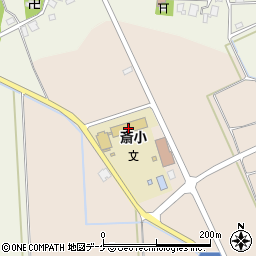 鶴岡市立斎小学校周辺の地図
