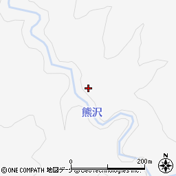 熊沢周辺の地図