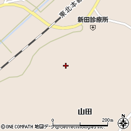 宮城県登米市迫町新田山田20周辺の地図