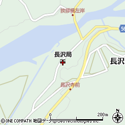 長沢郵便局周辺の地図