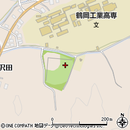 山形県鶴岡市井岡沢田周辺の地図