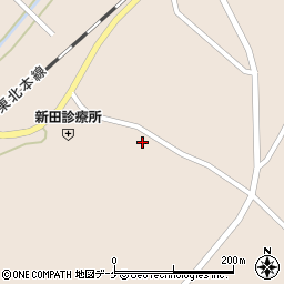 宮城県登米市迫町新田山田8周辺の地図