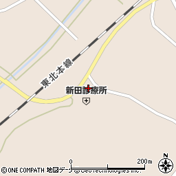 宮城県登米市迫町新田山田10周辺の地図