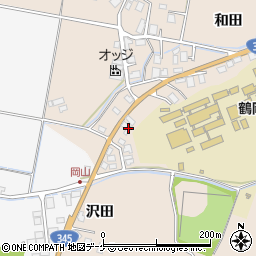 山形県鶴岡市井岡沢田185-27周辺の地図