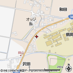 山形県鶴岡市井岡沢田185-29周辺の地図