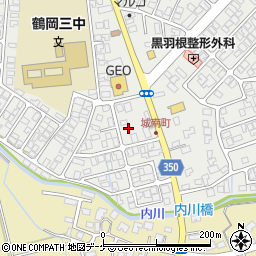 山形県鶴岡市城南町21-18周辺の地図