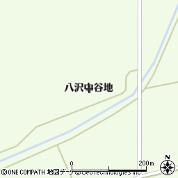 宮城県栗原市築館八沢中谷地周辺の地図