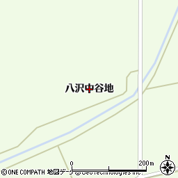 宮城県栗原市築館（八沢中谷地）周辺の地図