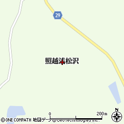宮城県栗原市築館照越浅松沢周辺の地図